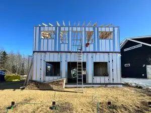 Hildebrand Residence located in Meridian Beach, AB built by Vleeming Custom Homes.