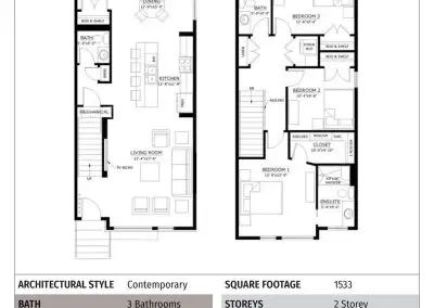 The Concord - First & Second Floor Layout